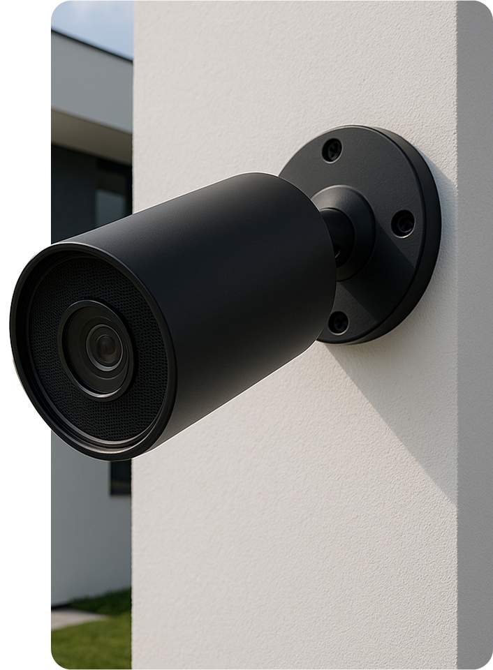 Kamera na beli steni