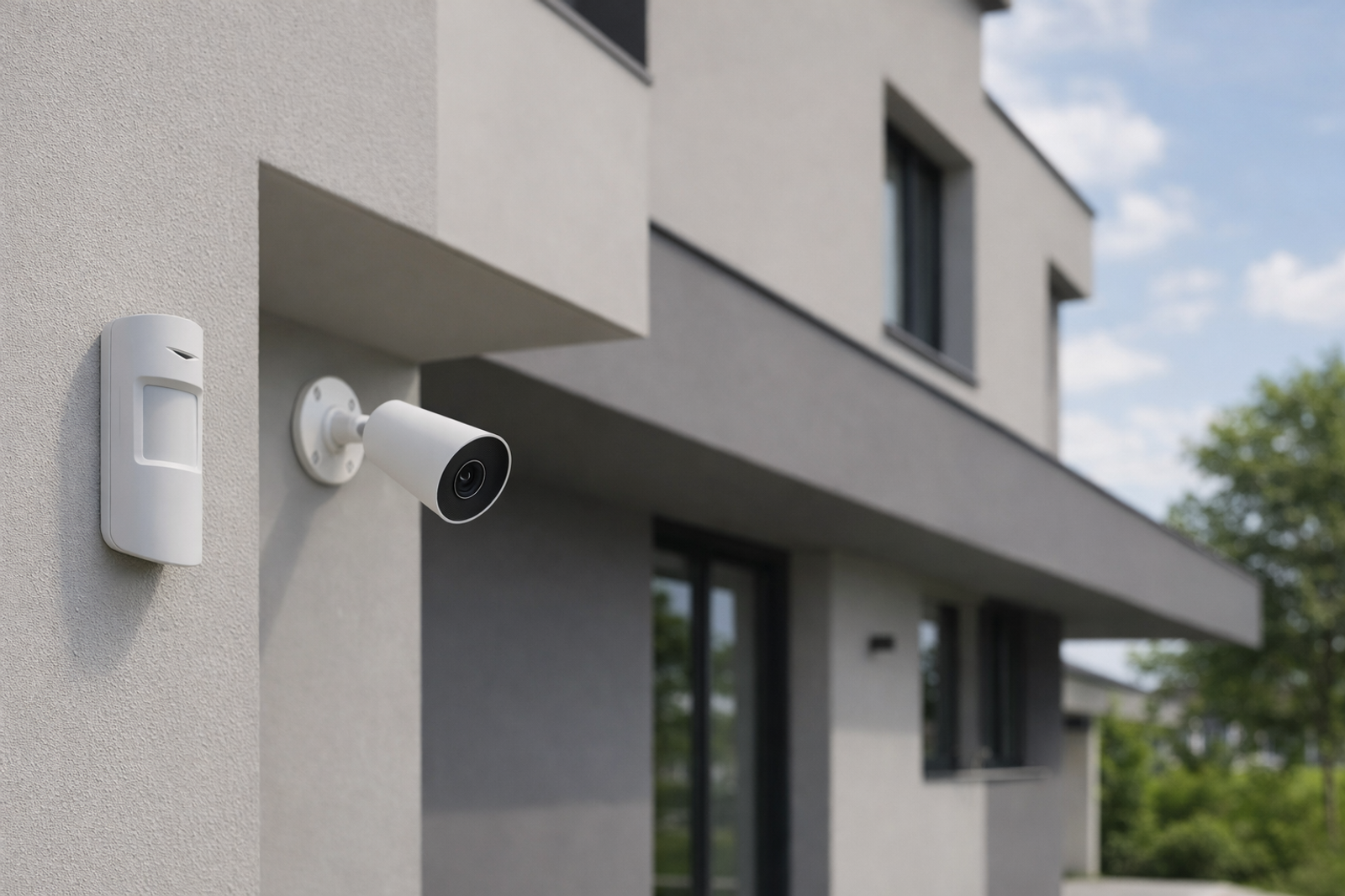 Senzor in kamera na steni